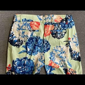 J. Crew Bright Floral Dress Pants